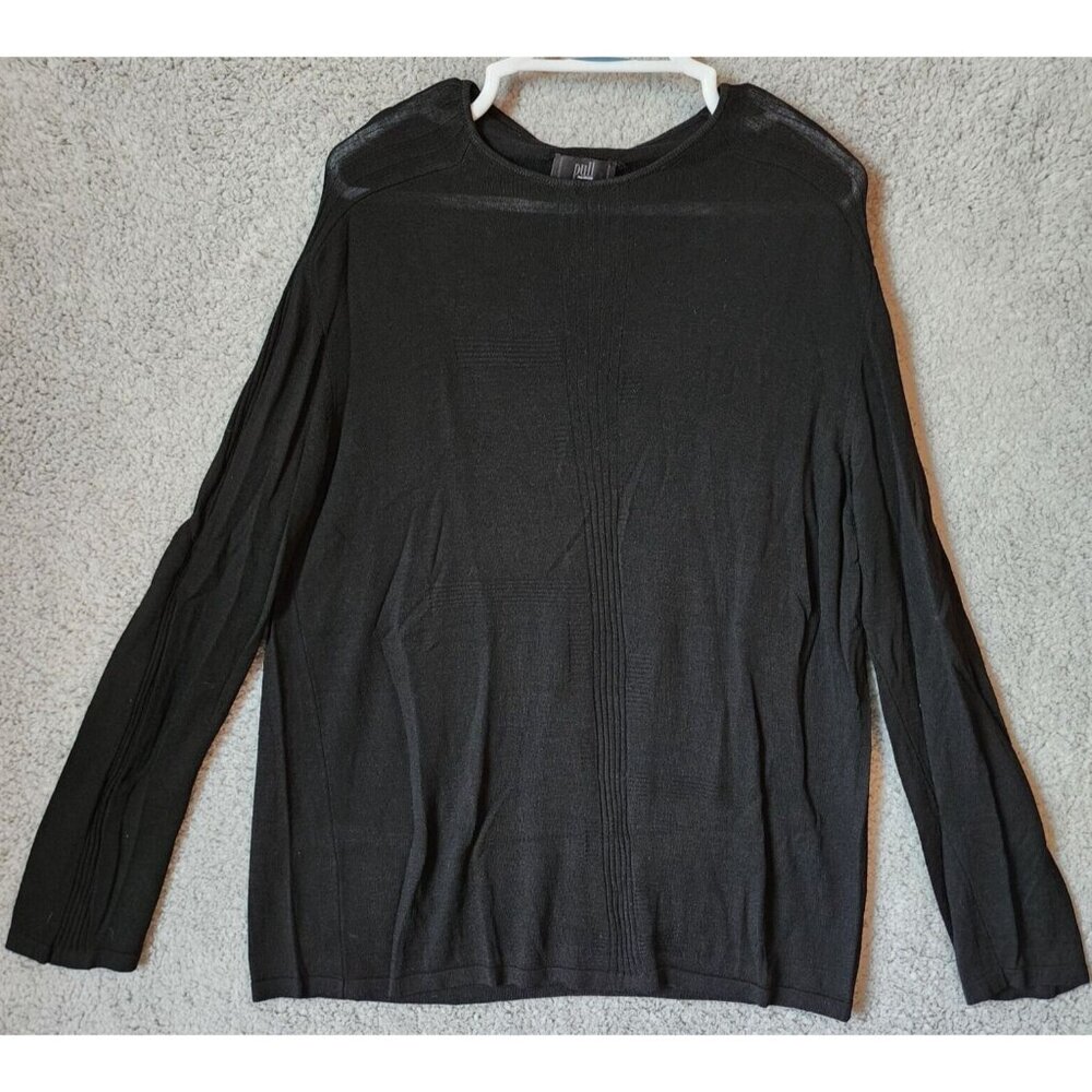 PAL ZILERI PULL Sweater Pullover Top Black Wool Blend Men's Italy Made IT Sz‎ 56